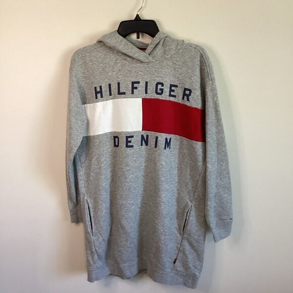 Tommy Hilfiger Hooded Sweatshirt Dress Size Small - Picture 1 of 6